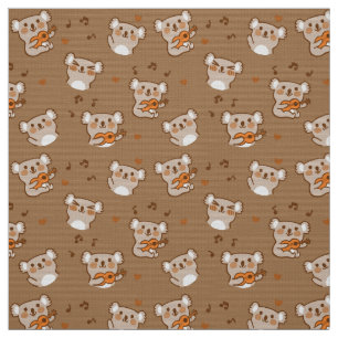 Tissu koala de コアラ jouant la guitare