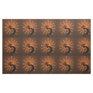 Tissu Kokopelli Sun Southwest Russe Brown DO-IT-YOURSELF
