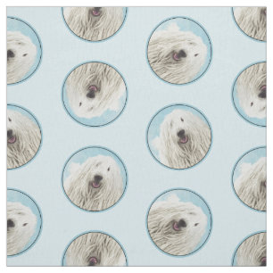 Tissu Komondor Peinture Hongroise Cute Original Chien Ar