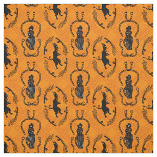 Tissu krampus en orange