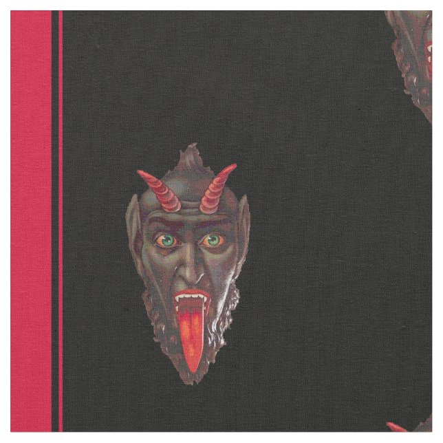 Tissu Krampus rayé (Fermer)