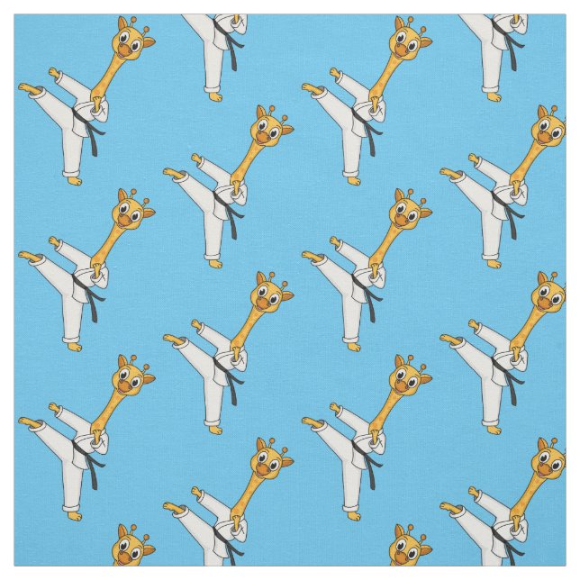 Tissu Kung Fu giraffe (Échantillon)