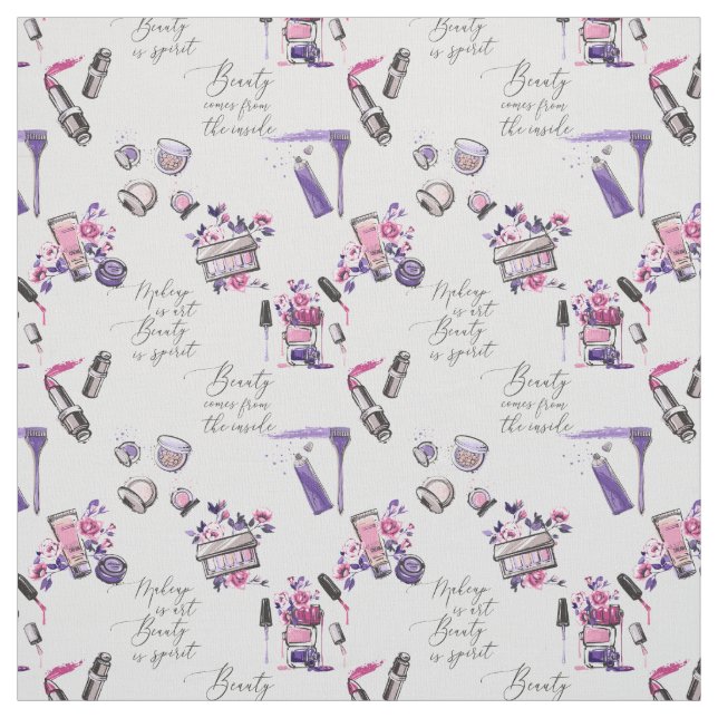 Tissu La beauté vient du motif d'intérieur (Échantillon)