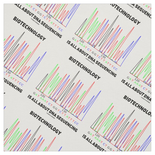 Tissu La Biotechnologie, c'est le séquençage de l'ADN (Échantillon)