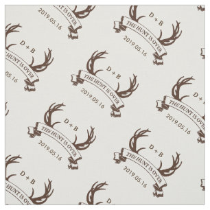 Tissu "La chasse est au-dessus" de cadeau de mariage