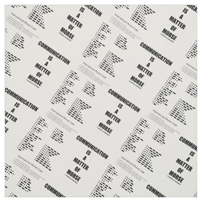 Tissu La communication est une question d'humour de code (Échantillon)