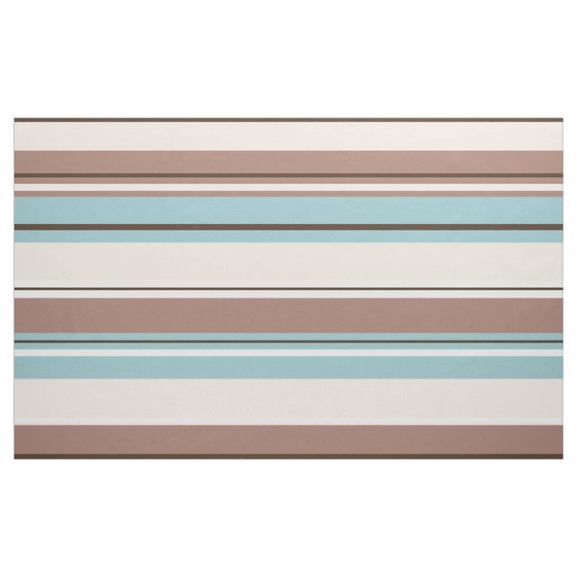 Tissu La conception de Stripey brunit la crème bleue et (Yard)