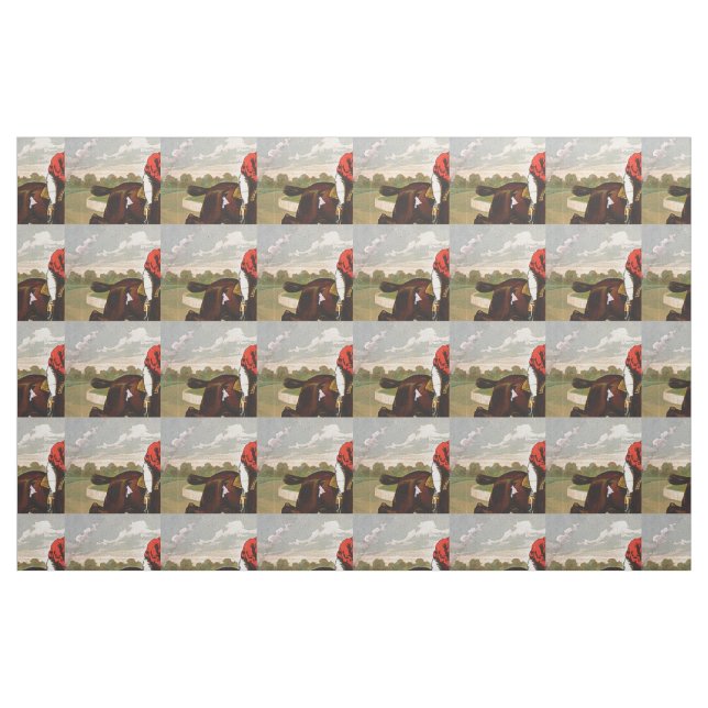 Tissu La course de chevaux SUPÉRIEURE est ma vie (Fat Quarter)