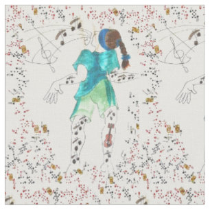 Tissu La danse de caractère d'ambiguité