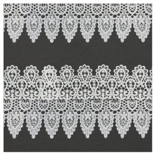 Tissu La dentelle blanche forme une frontière sensible