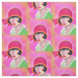 Tissu la fille d'aileron des années 1920 dans le