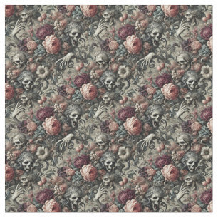 Tissu La fin du bois d'oeuvre - Carrelage Gothique Dense