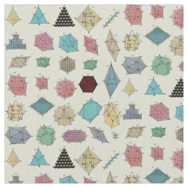 Tissu La géométrie en cristal (Fermer)
