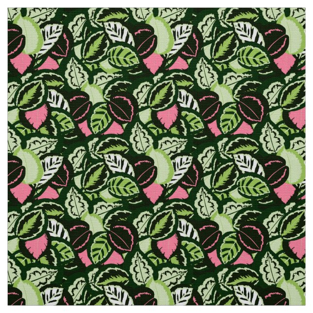 Tissu La jungle de Calathea (Échantillon)