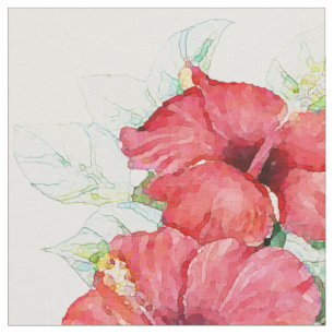 Tissu La ketmie Artsy fleurit floral tropical