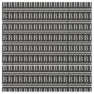 Tissu La lettre initiale B de monogramme, choisissent la