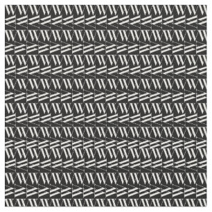Tissu La lettre initiale W de monogramme, choisissent la