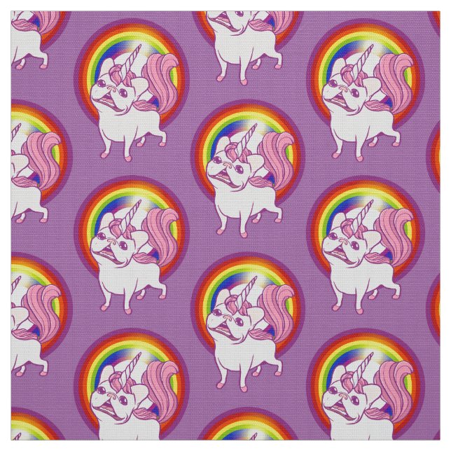 Tissu La licorne Frenchie (Échantillon)