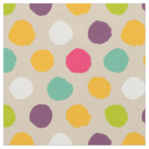 Tissu La Main-Drawn polka
