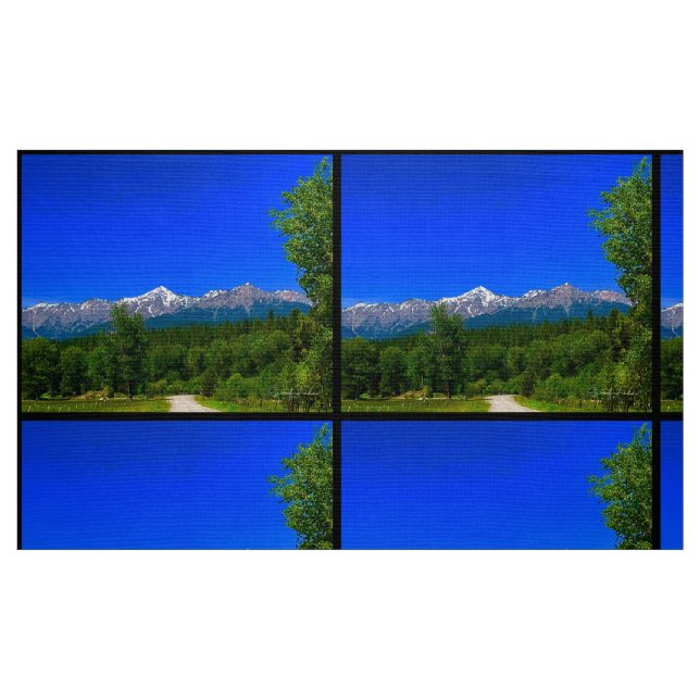 Tissu La Majesté des Montagnes Bleues (Fat Quarter)