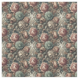 Tissu La malédiction du botaniste - Carrelage gothique é
