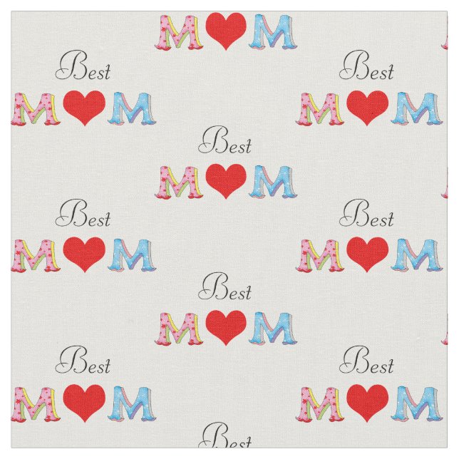 Tissu la meilleure maman - le jour de mère (Fermer)