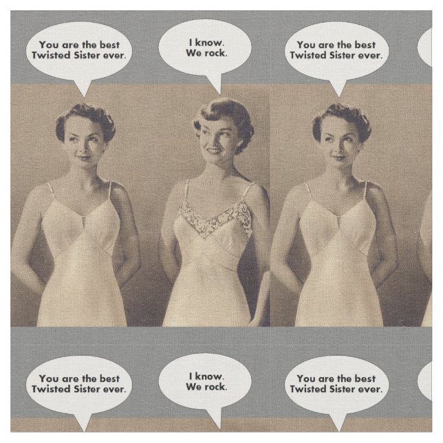 Tissu La meilleure soeur tordue (Fermer)