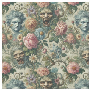 Tissu La Muse de Cerulean - Carrelage classique gothique