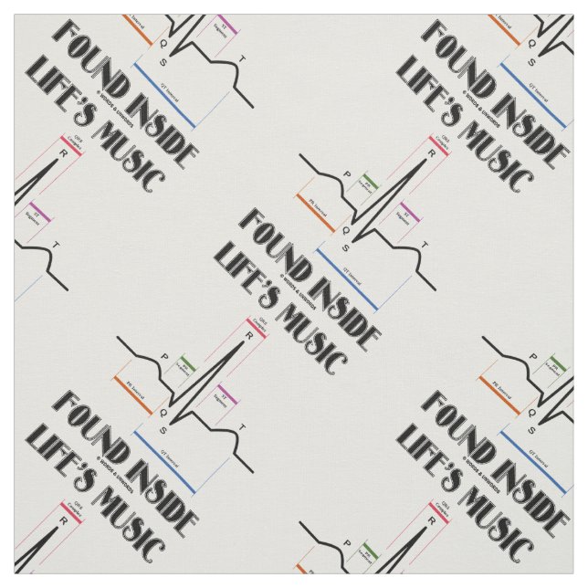 Tissu La musique de la vie à l'intérieur de l'électrocar (Échantillon)