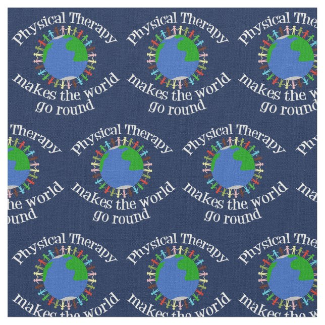 Tissu La physiothérapie fait le tour du monde (Fermer)