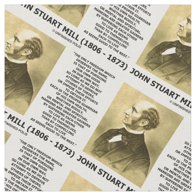 Tissu La poursuite de liberté de John Stuart Mill (Fermer)