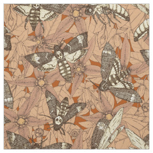 Tissu La rouille de l'éperon à la tête de la mort
