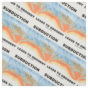 Tissu La subduction mène à l'humour de tectonique de