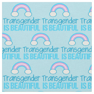 Tissu La transsexuelle est un beau bleu ciel bleu rose b