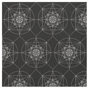 Tissu La troisième géométrie sacrée dimensionnelle
