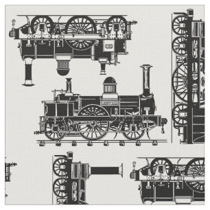Tissu La vapeur forme les locomotives victoriennes