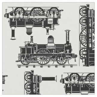 Tissu La vapeur forme les locomotives victoriennes