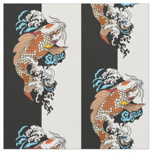 Tissu la vie, c' est l' équilibre. Poisson de carpe koi 