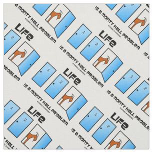Tissu La vie est une chèvre de portes du problème troi