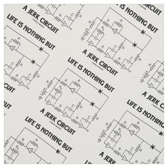 Tissu La vie n'est rien mais un humour de physique de (Échantillon)