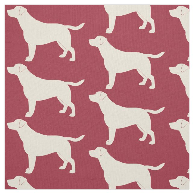 Tissu Labrador retriever en silhouette (Échantillon)