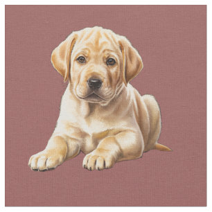 Tissu Labrador Retriever jaune
