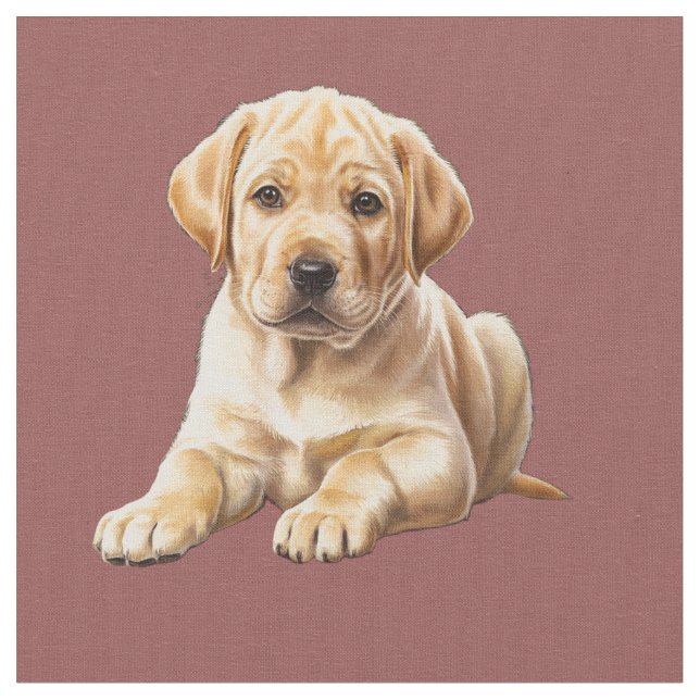 Tissu Labrador Retriever jaune (Fermer)