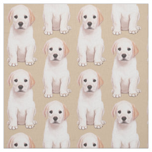 Tissu Labrador retriever jaune Pupppy