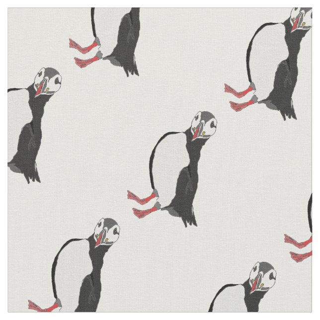 Tissu Lady Puffin Fabric (Fermer)