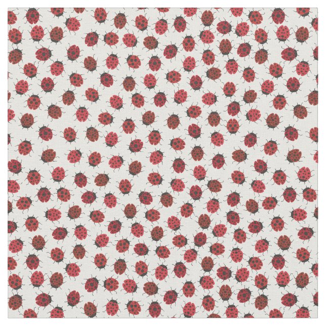 Tissu Ladybug rouge moderne partout (Fermer)