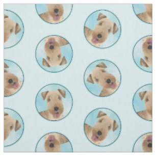 Tissu Lakeland Terrier Peinture Cute Original Chien Art