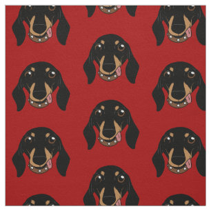 Tissu L'ami aux jambes courtes de chienchien de teckel