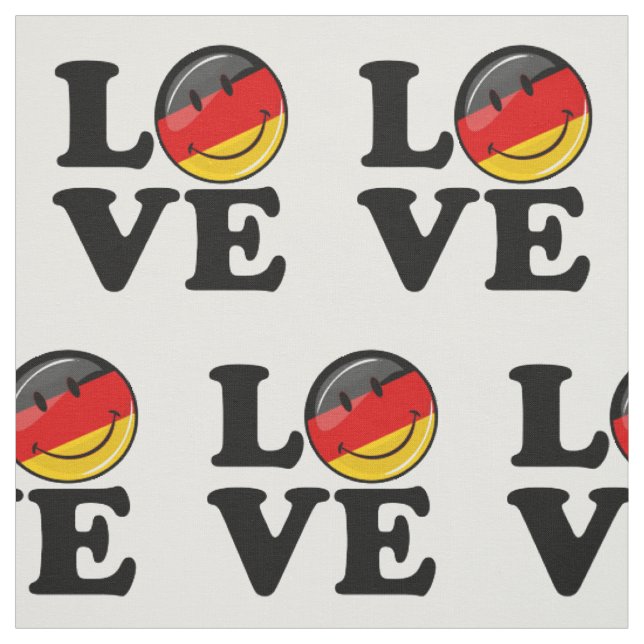 Tissu L'Amour De L'Allemagne Drapeau Souriant (Échantillon)
