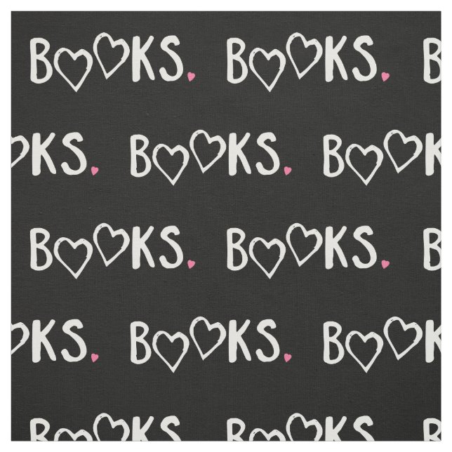 Tissu L'amour réserve les coeurs roses (Échantillon)